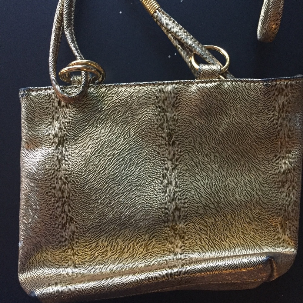 Falchi Sport Gold/Bronze Metallic Crossbody Bag